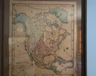 Antique North America map