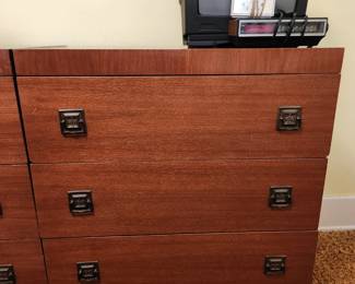 Qty 2 three drawer chests