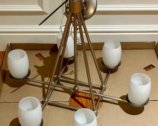 Brushed Chrome Chandelier