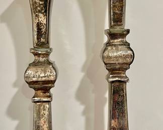 Mercury Glass Candlesticks