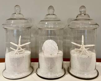 (3) Apothecary Jars