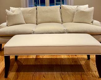 Crate & Barrel "Tuxedo" Bench