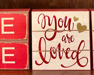 Love Wood Signs