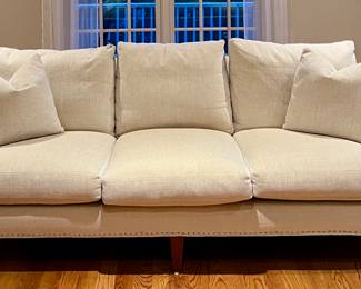 Lee Industries Chenille Down Sofa