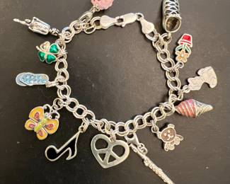Sterling Silver Charm Bracelet