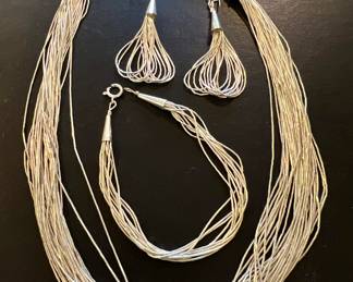 Vintage Liquid Sterling Silver Set