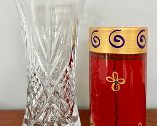 Cut Crystal & Pier 1 Vases