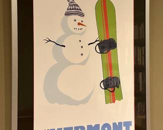 Ride Vermont Lantern Press Framed Print