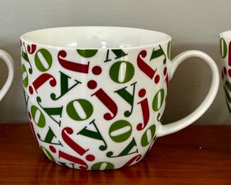 (3) Crate & Barrel Joy Mugs