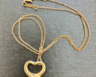 Tiffany & Co. Open Heart Necklace