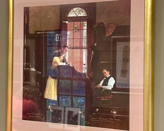 "Marriage License," Norman Rockwell Print