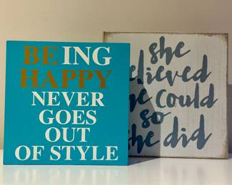 Whimsical Wood Signs