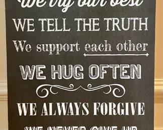 In this House...Stretched Canvas Art