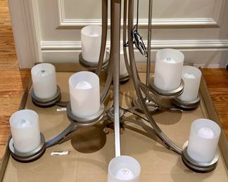 Brushed Chrome Chandelier