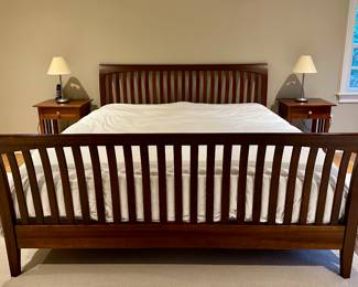 Ethan Allen King Bed (mattress & box spring not included)