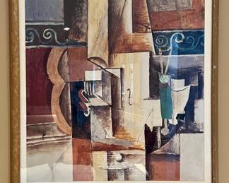 Violin and Guitar Framed Picasso Print