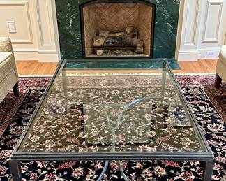 Iron & Glass Coffee Table
