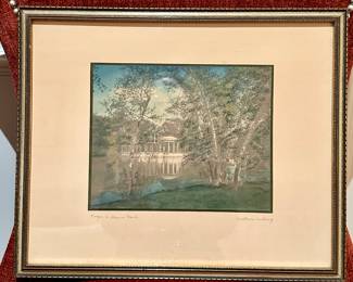 "Roger Williams Park," Signed Wallace Nutting