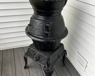 vintage pot belly stove 