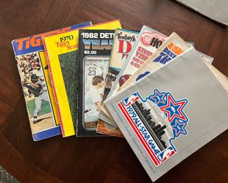 vintage sports magazines and programs
