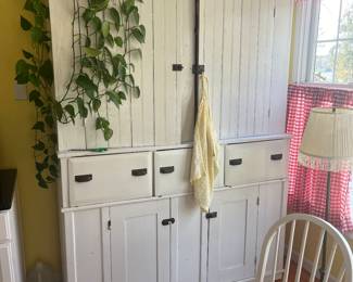primitive kitchen cupboard