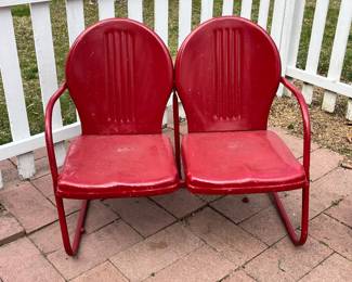 vintage steel patio chairs 