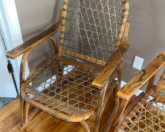 vintage rawhide chairs 