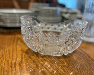 Cut glass dish