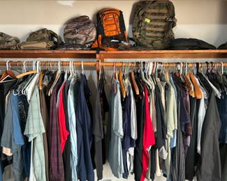 Clothes, hunting, backpacks