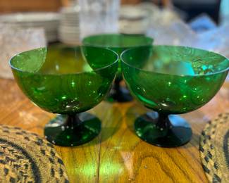 Emerald green bowls