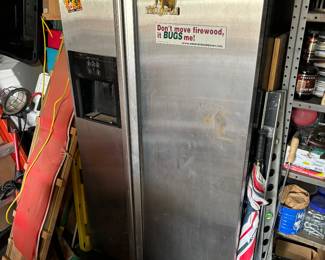 Stainless steel side by side refrigerator 