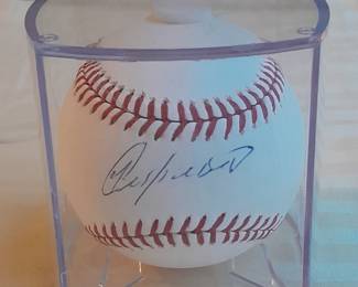 Baseball Autographed. (Certified By Steiner Sports With Holographic Sticker).