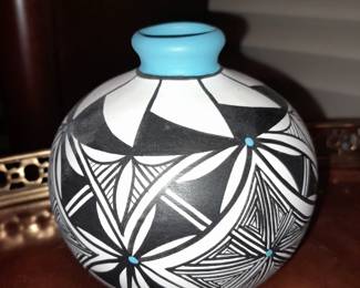 Handpainted Native American Pottery (Signed 2011)