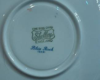 Shelley (England) Dinnerware Set ("Blue Rock" Pattern)