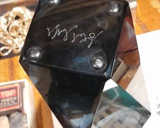 Murano Glass "Vetro Artistico" Hand Signed Vase W/ Original Sticker