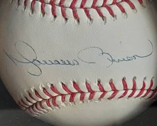 Framed Shadowbox Display Case With The NY Yankees Core Four Photograph & 4 Baseballs Autographed By Jorge Posada, Mariano Rivera, Derek Jeter, & Andy Pettitte. (Certified By Steiner Sports With 4 Identification Cards - 1 For Each Baseball). Measures 27x27.