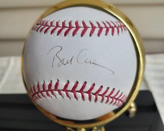2 Official MLB Rawlings Baseballs In Custom Display Case Autographed By President Jimmy Carter & President Bill Clinton. (Certified By PSA/DNA & JSA).