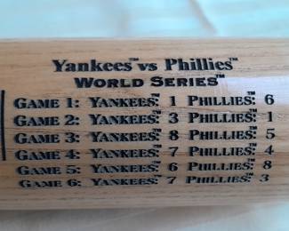 Louisville Slugger 125th Anniversary NY Yankees 2009 World Champions Engraved Commemorative Baseball Bat In Holder Autographed By Derek Jeter & 4 Others Limited Edition #11/500 - EARLY NUMBER! (Certified By Steiner Sports With Holographic Sticker.)