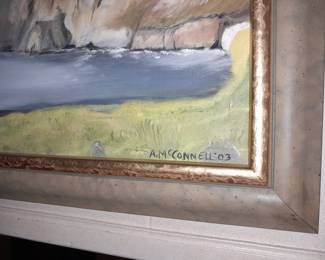 Framed Painting Signed By "A. McConnell '03"
