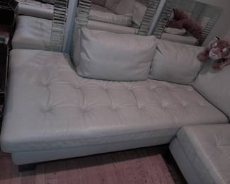 Genuine Leather Sectional Couch