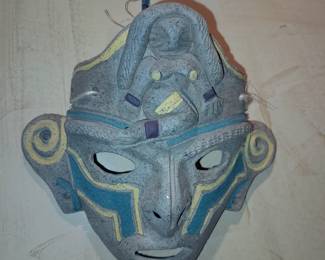 Hanging Pottery Wall Mask