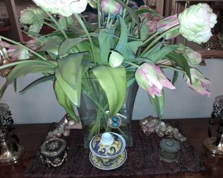 Oversized Floral Arrangement W/ Small Decorative Accessories