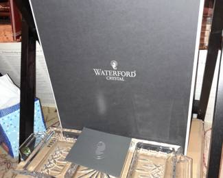 *BRAND NEW* Waterford Crystal "Lismore" 3 Part 13.5" Serving Dish W/ Paperwork & Box
