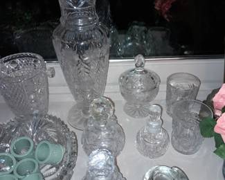 Assorted Decorative Glassware, Crystal, Etc.