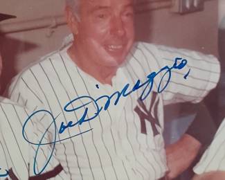Photograph of NY Yankees Mickey Mantle #7, Billy Martin #1, Joe DiMaggio #5, & Whitey Ford #16 Autographed By Mickey Mantle, Billy Martin, Joe DiMaggio, & Whitey Ford. (Certified By PSA/DNA With Letter Of Authenticity.)