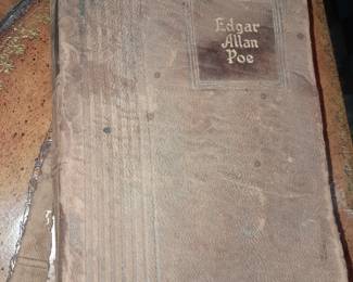 Antique 1927 Leather Bound "The Works Of Edgar Allen Poe" Book By Walter J. Black Co.