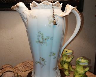 Antique Porcelain Teapot Lamp