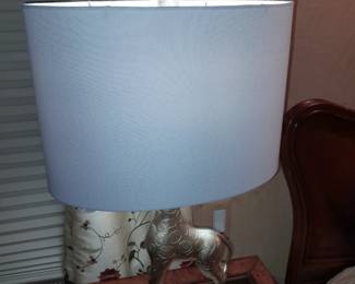 Giraffe Silver Toned Table Lamp