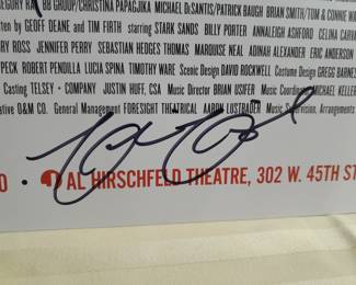 Kinky Boots On Broadway Window Card Poster Signed By 30 Members Of The Cast. (Uncertified). Measures 14x22. 