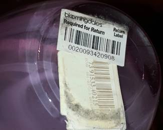 Vintage Kosta Boda "Atoll" Pink Swirl Vase Designed By Anna Erhner (Originally Purchased At Bloomingdale's)